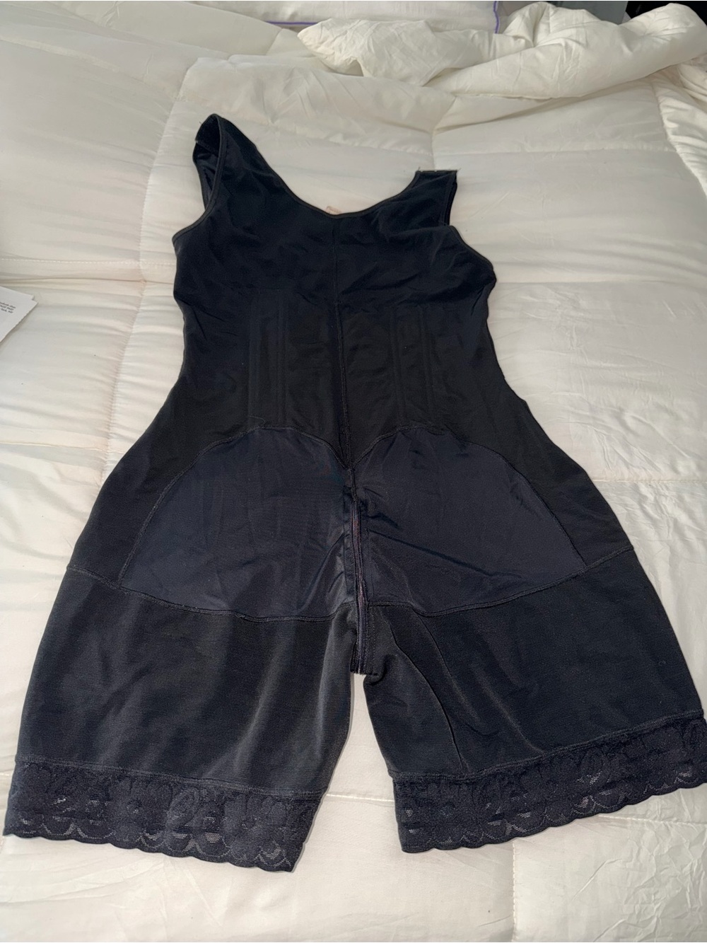 Black Full-Body Shapewear Bodysuit with Front Closure “FAJA” - Picture 2 of 5